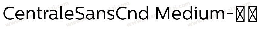 CentraleSansCnd Medium字体转换